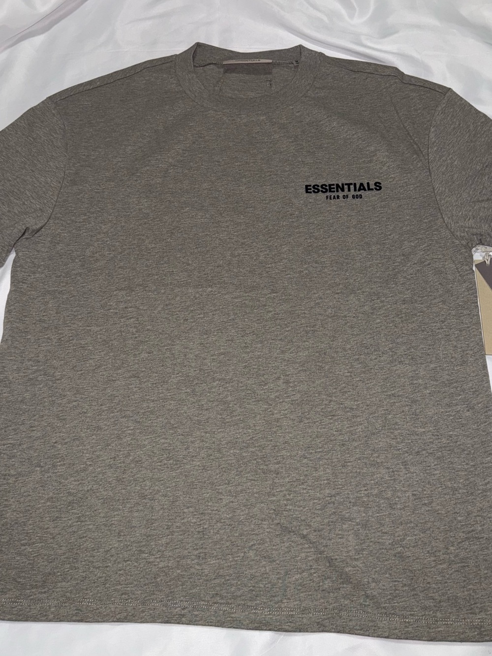 Fear Of God Essentials T-Shirt Gray Size M Streetwear Minimalist Premium